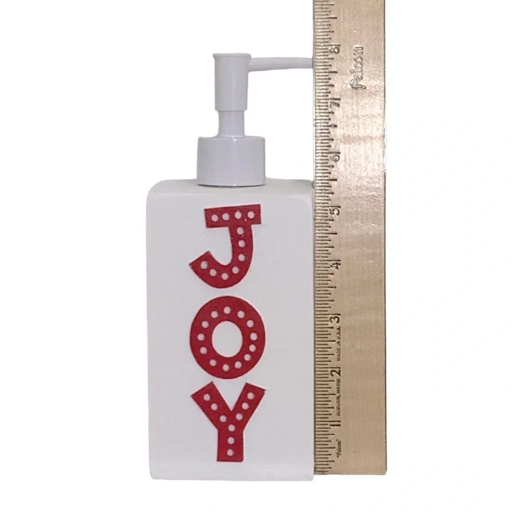 Wondershop Bath Christmas Accessory Set Soap Dispenser and Canister 2 Piece Set